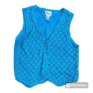 Vintage Maren Crochet Vest size large